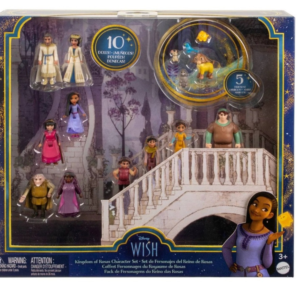 Disney MATTEL INC Wish Poseable kids Doll with Star and Valentino NIB New in box